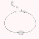 Bracelet Constellation du Zodiaque en Argent Avec Chaîne Réglable