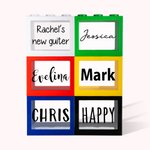 Personnalisable Nom Tirelire Lego Couleur