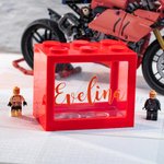 Personnalisable Nom Tirelire Lego Couleur