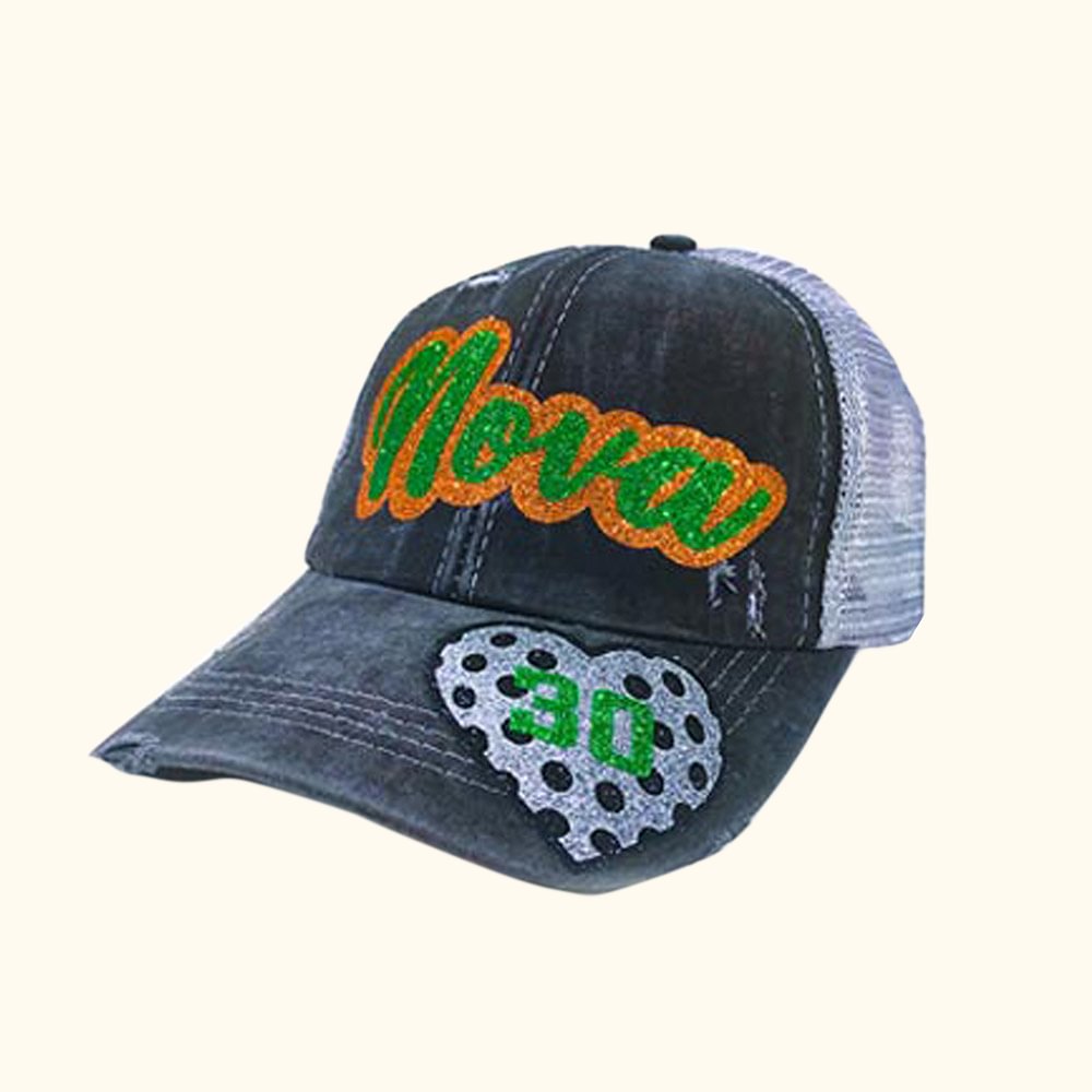 Personalized Hockey Hat Engraved Number & Name