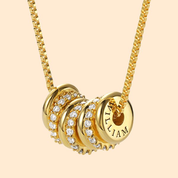 Custom Name Charms Necklace for Mom