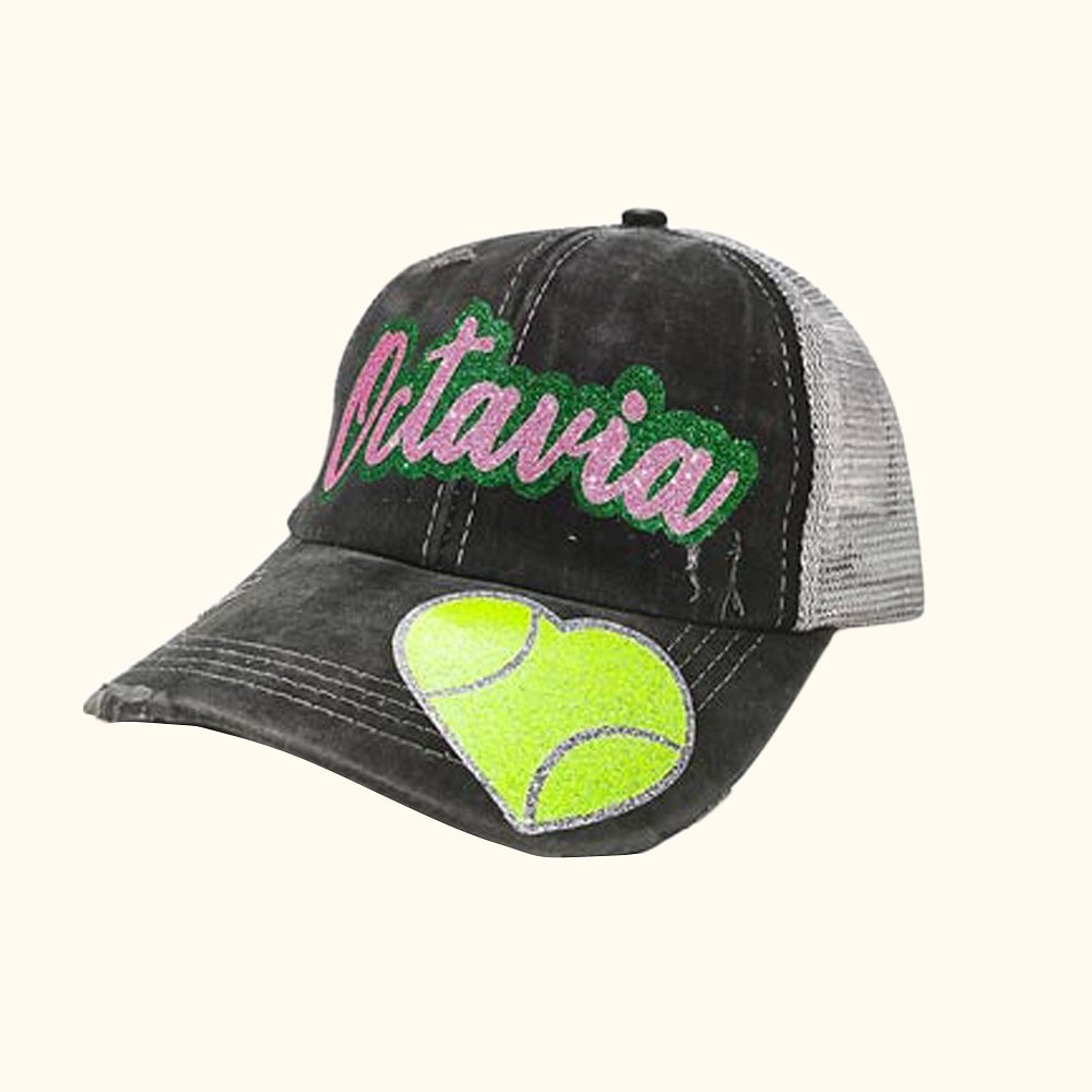 Personalized Tennis Hat Engraved Number & Name