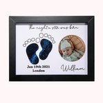 Cadre d'empreinte de Bébé Personnalisé Avec Décoration de Chambre D'enfant Ciel Nocturne Magique