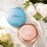 Personnalisé Flacon Rond Avec Couvercle En strass Cadeau de demoiselle d'honneur