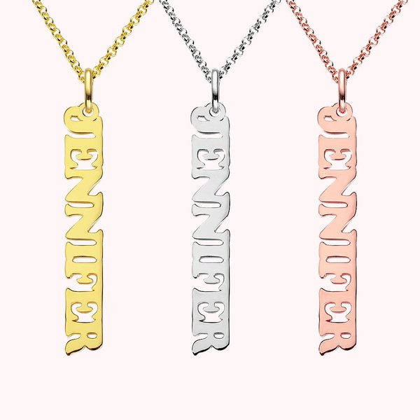 Vertical Name Necklace | Callie