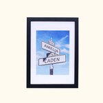 Panneau de signalisation d'anniversaire de mariage avec double nom et date