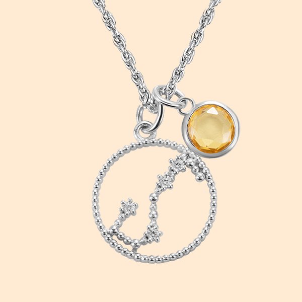Födelsesten Konstellation Zodiac Halsband