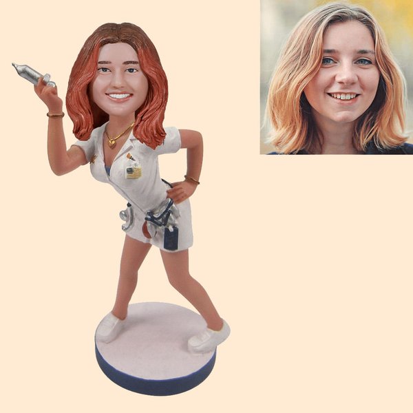Custom Female Nurse Bobblehead