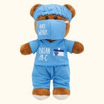 Personalised Doctor & Nurse Bear Plush Toy Medical Professional Appreciation Present