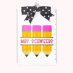 Ensemble de 2 porte-crayons personnalisés pour enseignants.