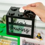Personnalisable Nom Tirelire Lego Couleur