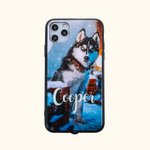 Coque lumineuse avec photo et nom pour iPhone 2 pièces | Callie