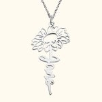 Custom Flower Name Necklace