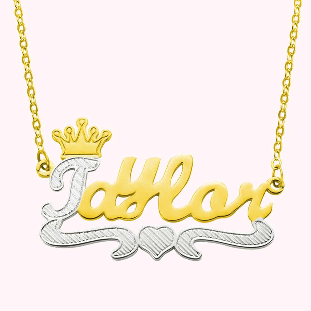 Diamant Namenskette mit Spitzen