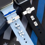 Thin Blue Line Charms decorativos para la correa del Apple Watch