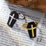 Pierścionek na trumnę w stylu gotyckim z kamieniem narodzin