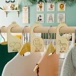 Personnalisable En bois Bébé Placard Séparateurs Artisanal 7 Ensemble