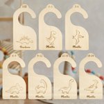 Personnalisable En bois Bébé Placard Séparateurs Artisanal 7 Ensemble