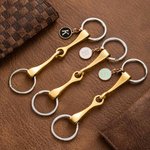 Llavero de aleación personalizado Horse Bit Horse Lover Gift
