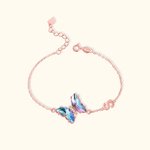 Pulsera mariposa de cristal personalizada