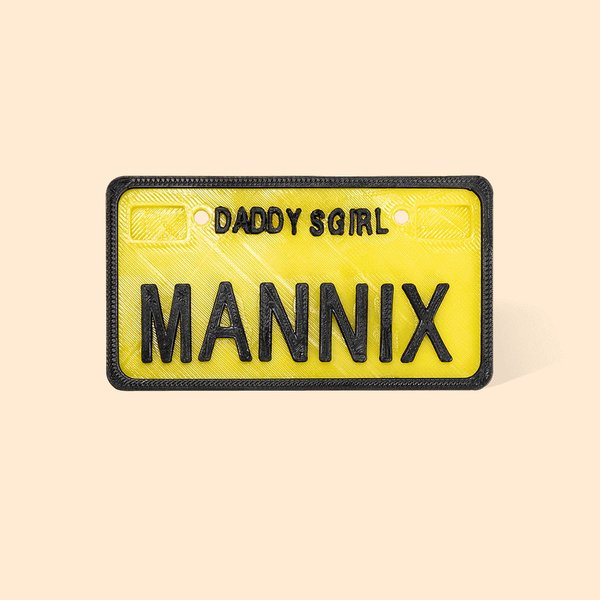 Personalised Car Bike Wagon Kid Wheels Number Plate