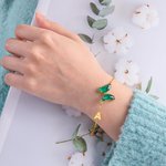 Pulsera mariposa de cristal personalizada