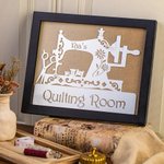 Personalized Metal Sewing Room Sign Quilting Sign Home Decor with Name Gift for Tailor Mom Grandma