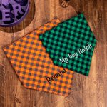 Bandana pour chien brodé personnalisé Bandana pour animaux de compagnie Lattice Polka Dot