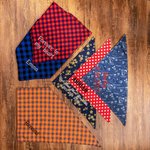 Bandana pour chien brodé personnalisé Bandana pour animaux de compagnie Lattice Polka Dot