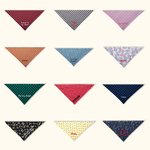 Bandana pour chien brodé personnalisé Bandana pour animaux de compagnie Lattice Polka Dot