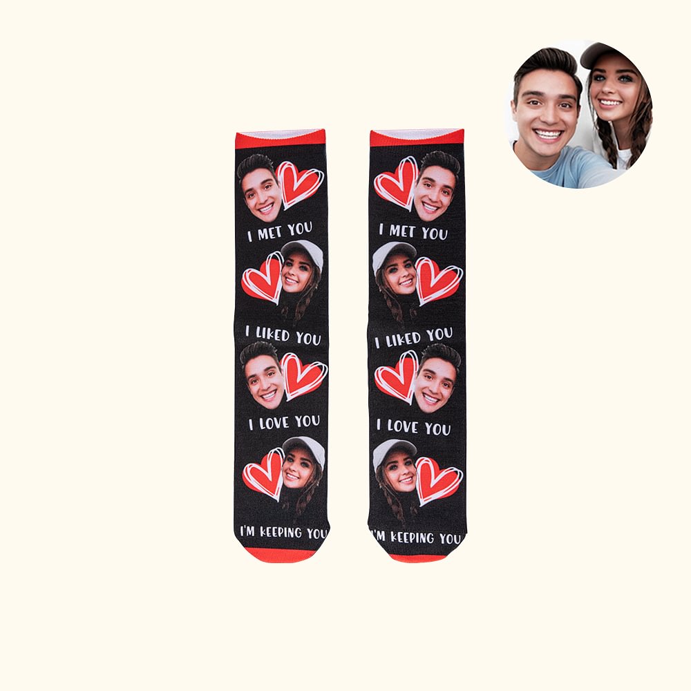 Benutzerdefinierte Multi-Color und Unisex Funny Face Socken