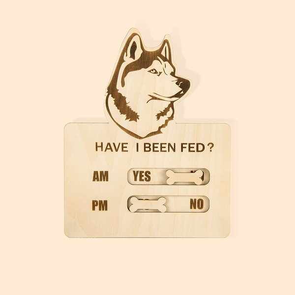 Personalised Dog Pet Magnet Feeding Tracker Feed Reminder Slider Gift for Pet Lovers
