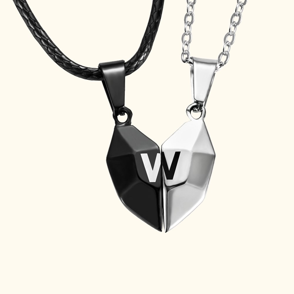 Personalized Initial Matching His and Hers Necklaces