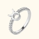 Personalized Birthstone Taurus Zodiac Ring