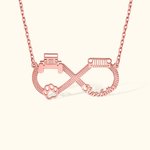 Collar personalizado Jeep & Paw Print Infinity con nombre para perro Jeep Car Lover