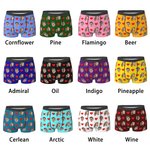 Boxer personalizzato con faccia di coppia e cuore d'amore Regalo di San Valentino per uomini