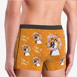 Personalised Wedding Couple Face Men's Boxers
