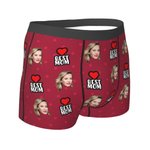 Personalisierte Best Mom Funny Face Herren Boxershorts