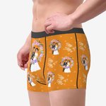 Personalised Wedding Couple Face Men's Boxers