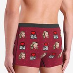 Personalisierte Best Mom Funny Face Herren Boxershorts