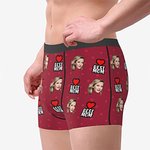 Personalisierte Best Mom Funny Face Herren Boxershorts