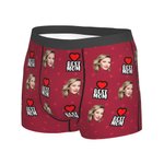 Personalisierte Best Mom Funny Face Herren Boxershorts