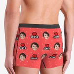Gepersonaliseerde Lover Funny Face herenboxershort