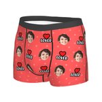 Gepersonaliseerde Lover Funny Face herenboxershort