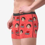 Gepersonaliseerde Lover Funny Face herenboxershort