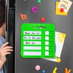Personnalisé Enfant Nom Tâche Conseil Magnétique Corvée Graphique Sec Effacer