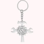 Personnalisé Porte-clés Outils Puzzle Avec Marteau & Équipement & Clé Cadeau Pour le père