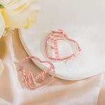 Boucles d'oreilles personnalisées avec des noms de formes variées