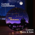 Gepersonaliseerde Sterrenbeeld Nacht Licht Ornamenten Valentijnsdag Gift
