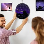 Veilleuse de Ciel Nocturne Personnalisée avec Nom et Constellation Cadeau de Saint-Valentin ou d'Anniversaire